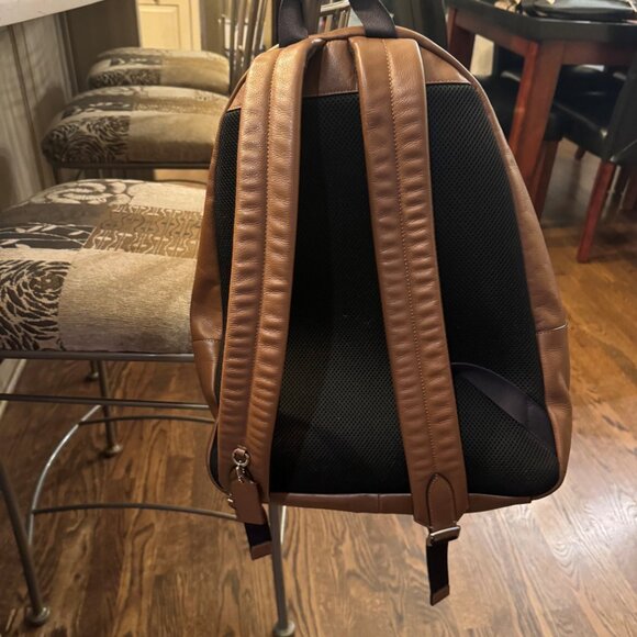 Tan and Black Coach Backpack - Picture 2 of 12